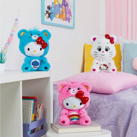 Hello Kitty & Friends x Care Bears Cheer Bear Special Collector Set,Set of 3,NIB - Picture 16 of 16